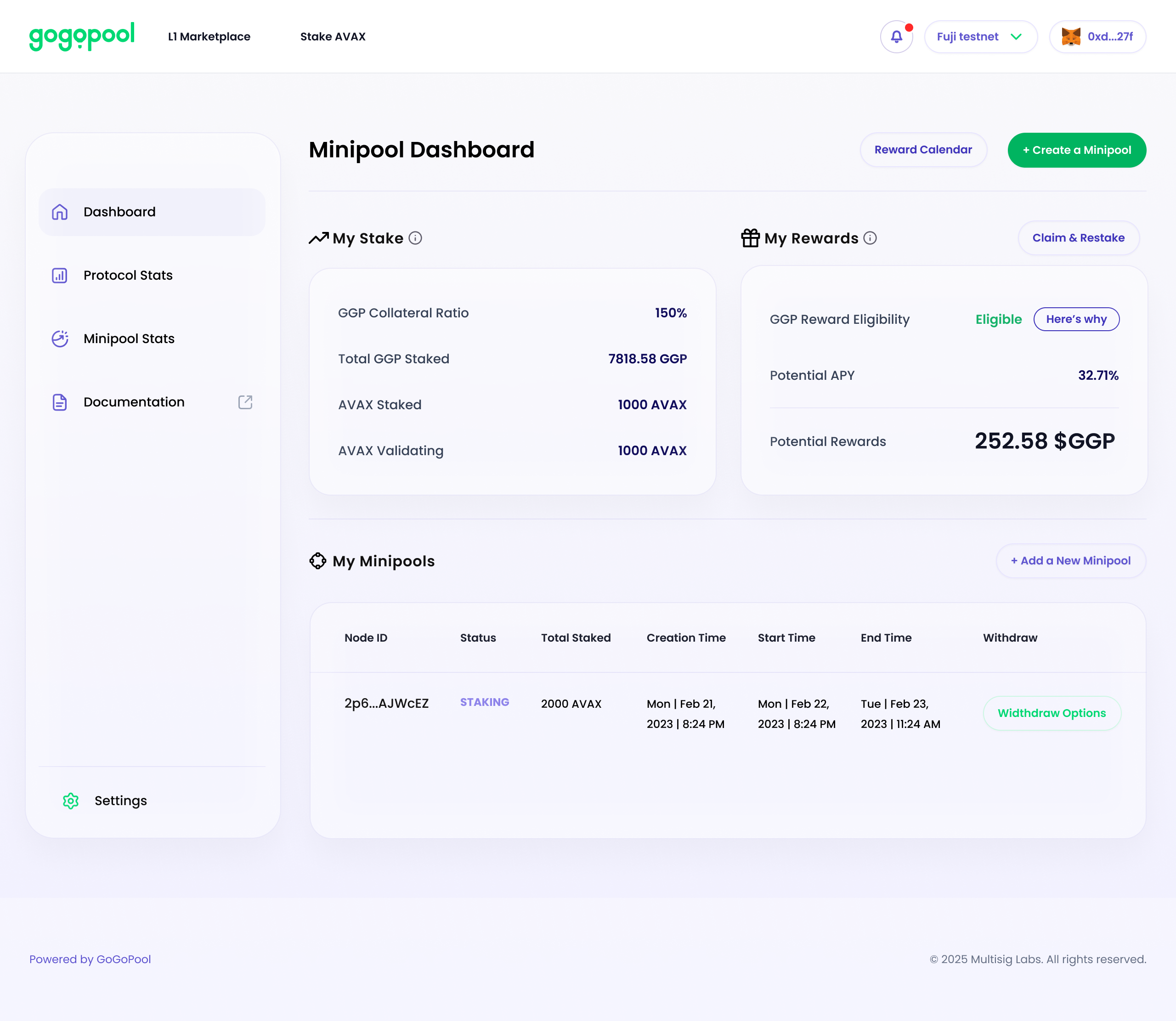 Comps for Minipool Update