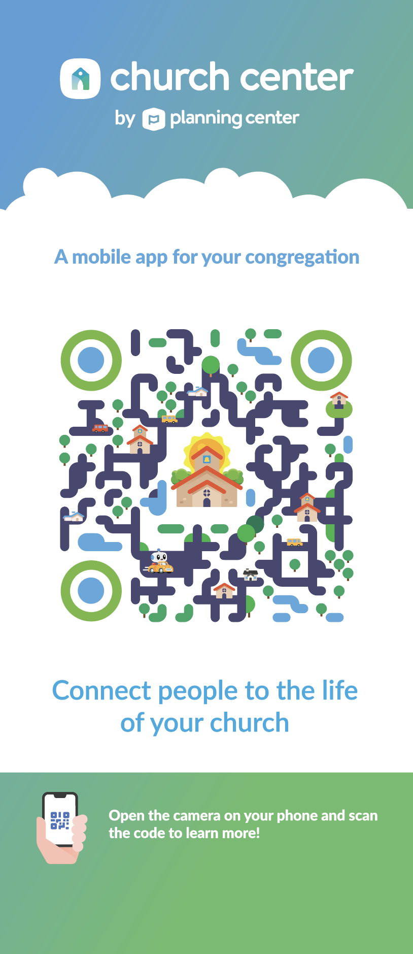 Styled QR Code Banner