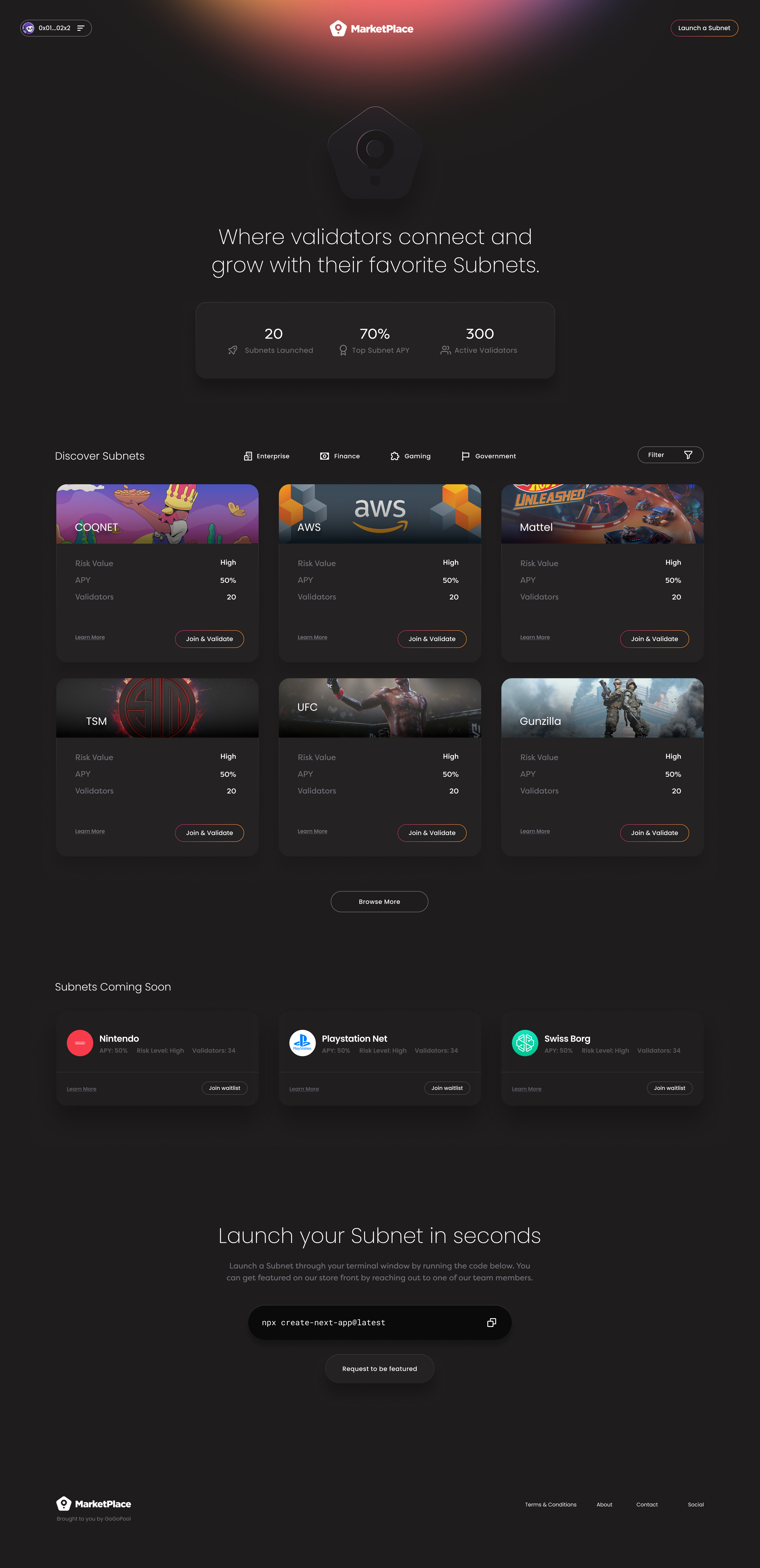 Marketplace Interface